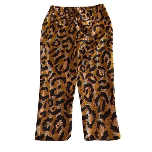 Anthropologie 34N 118W Leopard Trousers Animal Print Pants size 4 - Picture 3 of 16